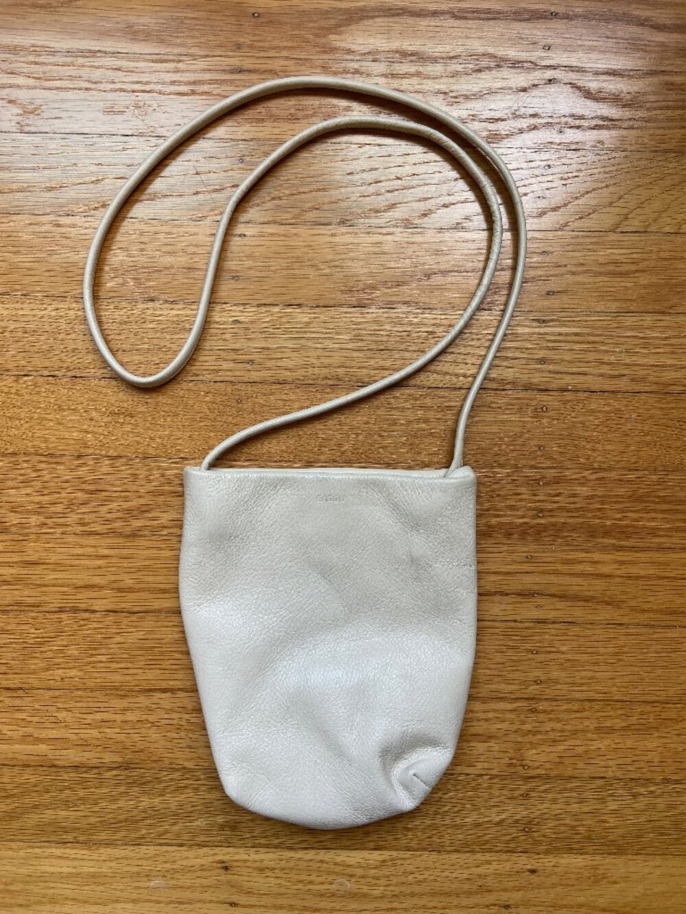 Leather Crossbody - Stone - EUC